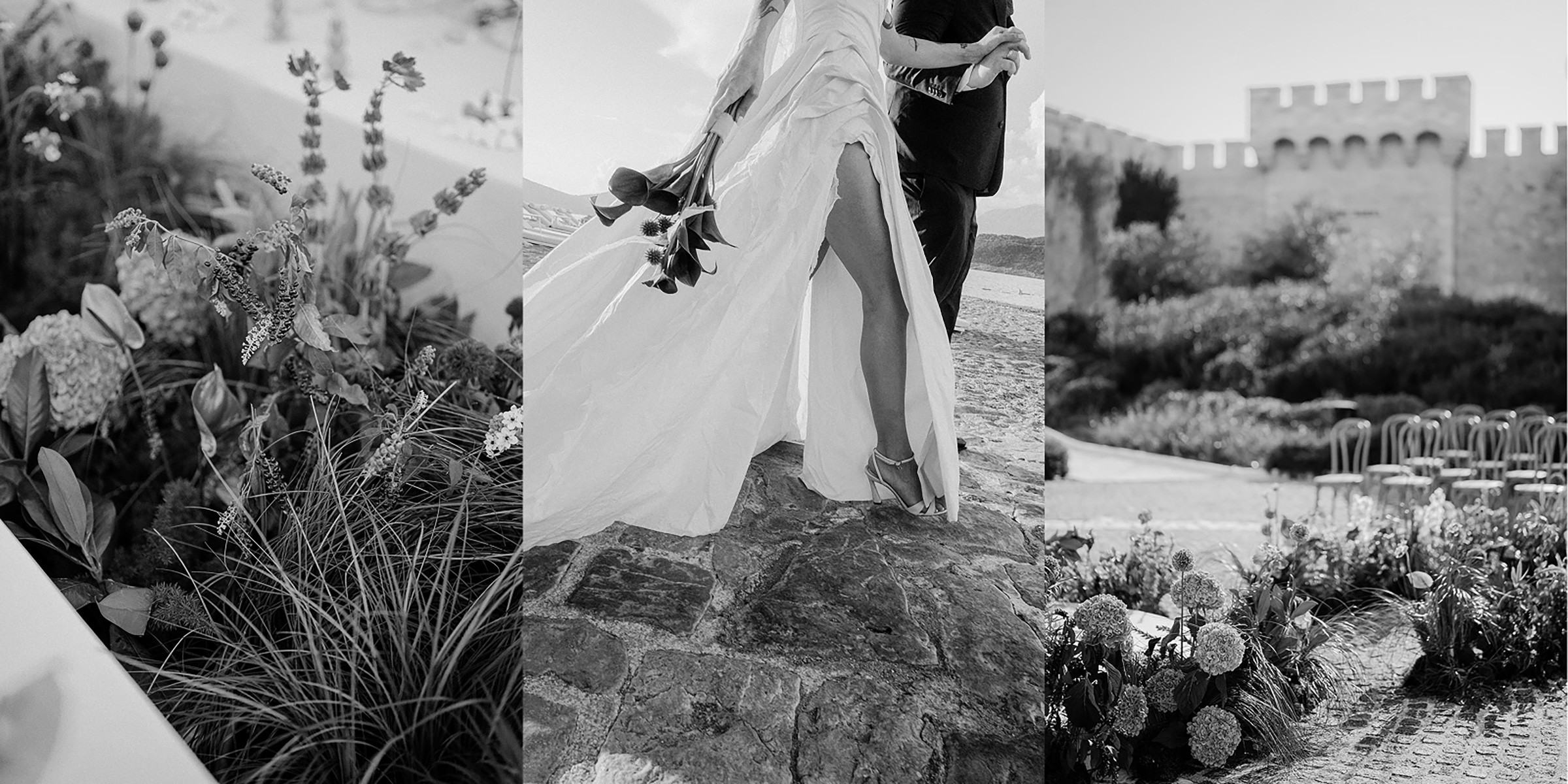 Flottie wedding and event flower decor, floral design, and organisation portfolio main page overview in Montenegro